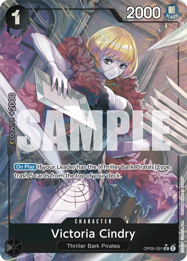 Victoria Cindry PRB01 OP06-091 TF Full Art o Foliada Texturizada
