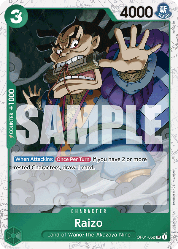 Raizo PRB01 OP01-052 JR Jolly Roger