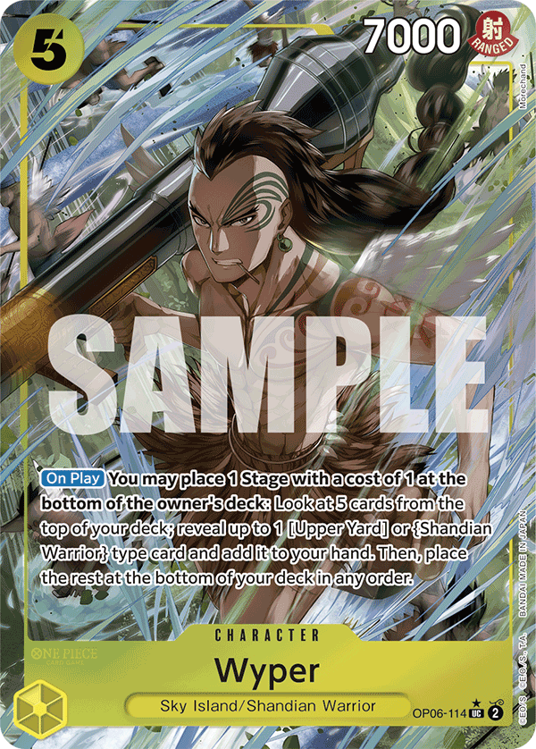 Wyper PRB01 OP06-114 FA Full Art o Foliada Texturizada