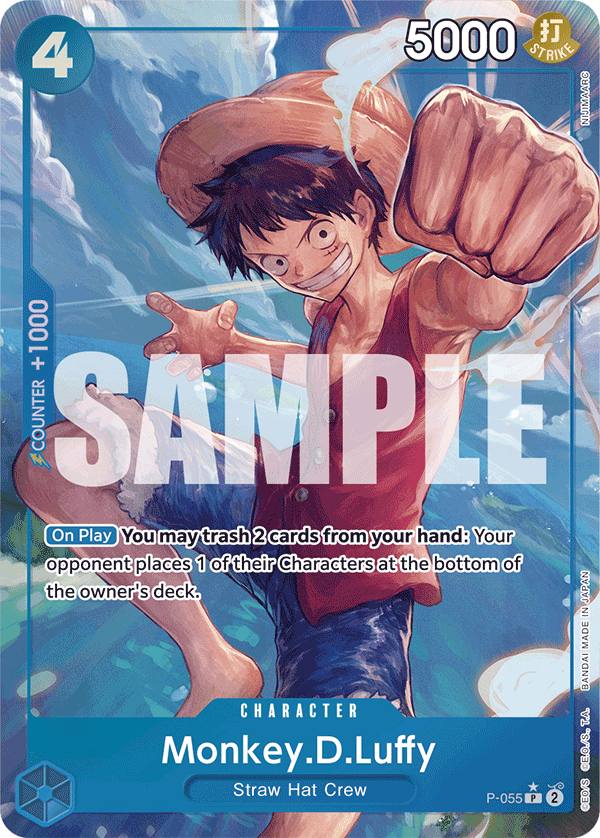 Monkey.D.Luffy PRB01 P-055 TF Full Art o Foliada Texturizada