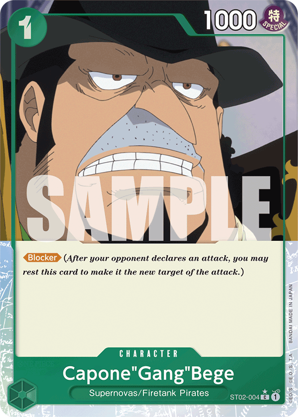 Capone"Gang"Bege PRB01 ST02-004 FA Full Art o Foliada Texturizada