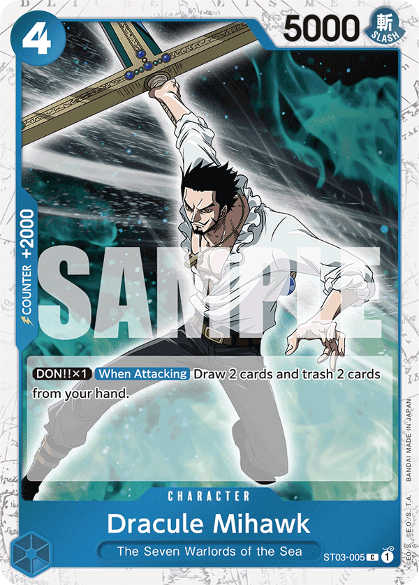 Dracule Mihawk PRB01 ST03-005 JR Jolly Roger