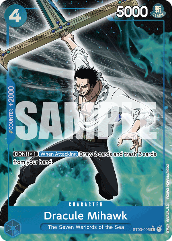 Dracule Mihawk PRB01 ST03-005 TF Full Art o Foliada Texturizada