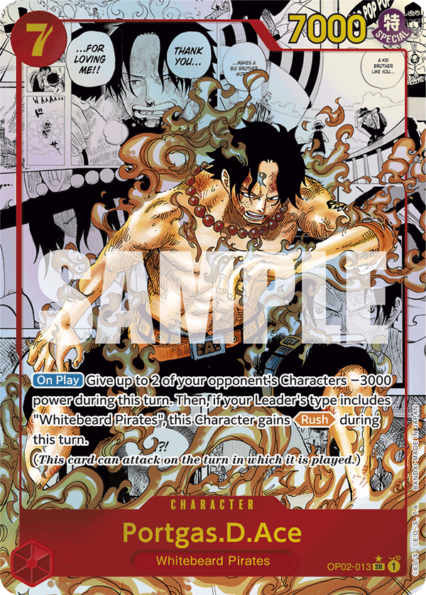 Portgas.D.Ace PRB01 OP02-013 M Manga Reprint