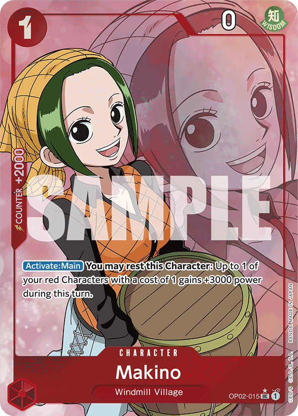 Makino PRB01 OP02-015 TF Full Art o Foliada Texturizada