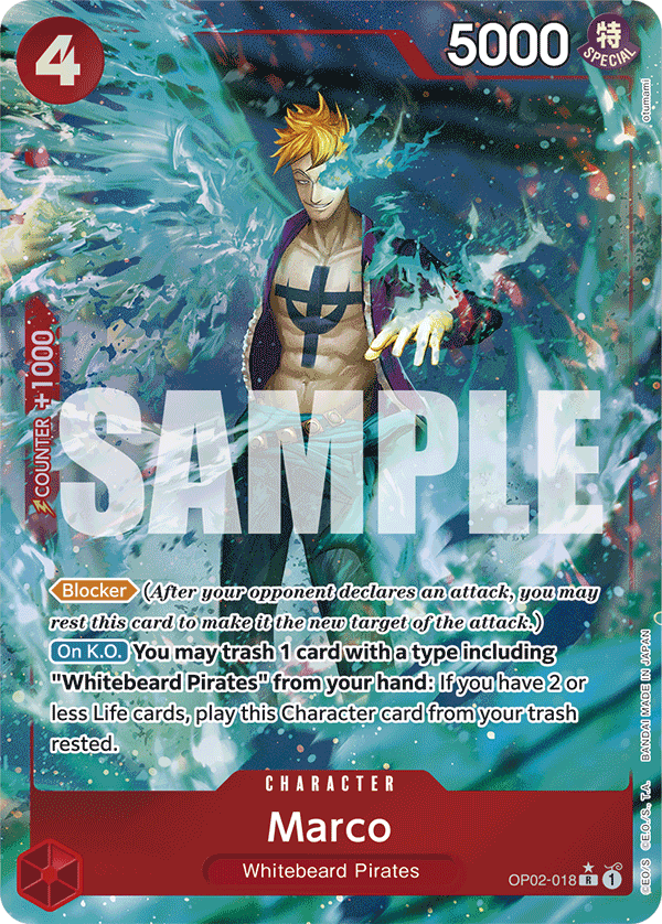Marco PRB01 OP02-018 FA Full Art o Foliada Texturizada