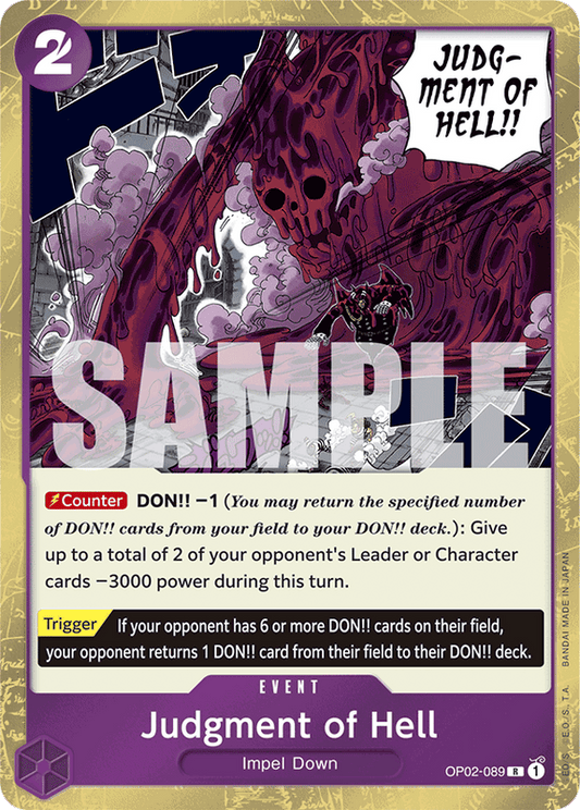 Judgment of Hell PRB01 OP02-089 JR Jolly Roger