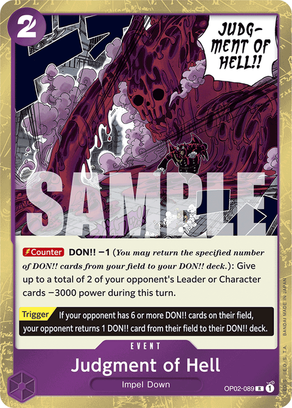 Judgment of Hell PRB01 OP02-089 JR Jolly Roger