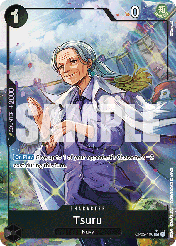 Tsuru PRB01 OP02-106 TF Full Art o Foliada Texturizada