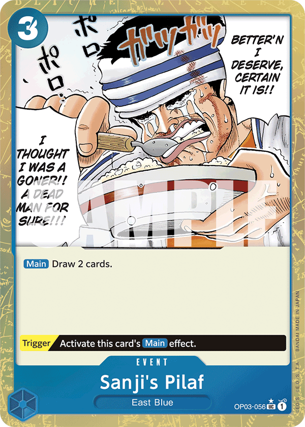 Sanji's Pilaf PRB01 OP03-056 FA Full Art o Foliada Texturizada