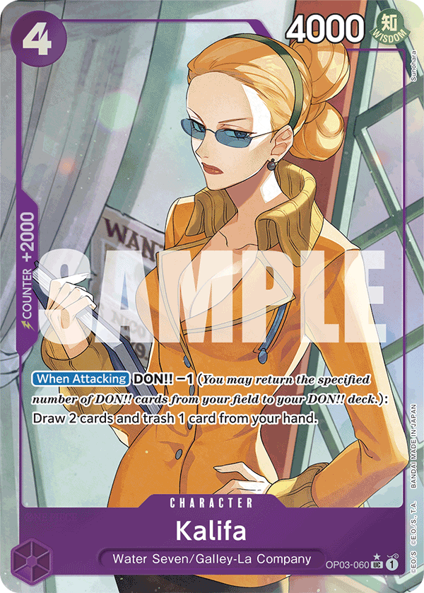 Kalifa PRB01 OP03-060 FA Full Art o Foliada Texturizada