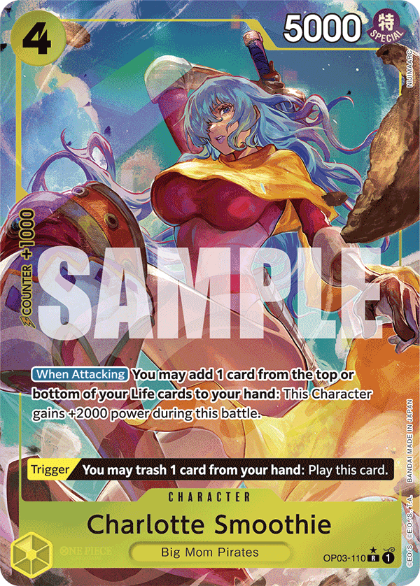 Charlotte Smoothie PRB01 OP03-110 FA Full Art o Foliada Texturizada