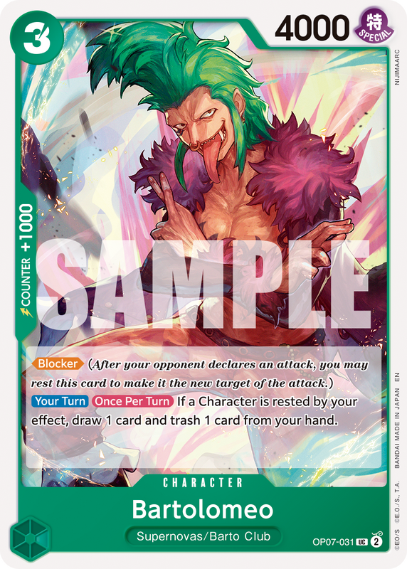 Bartolomeo (Reprint)  PRB02 OP07-031 R