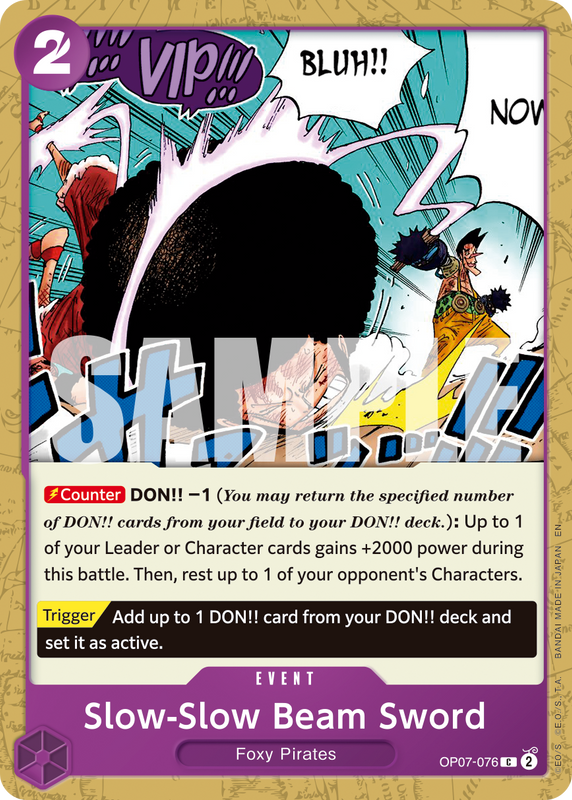 Slow-Slow Beam Sword (Reprint)  PRB02 OP07-076 R
