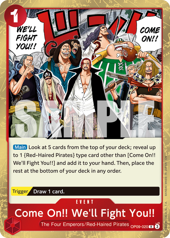 Come On!! We'll Fight You!! (Reprint)  PRB02 OP09-020 R