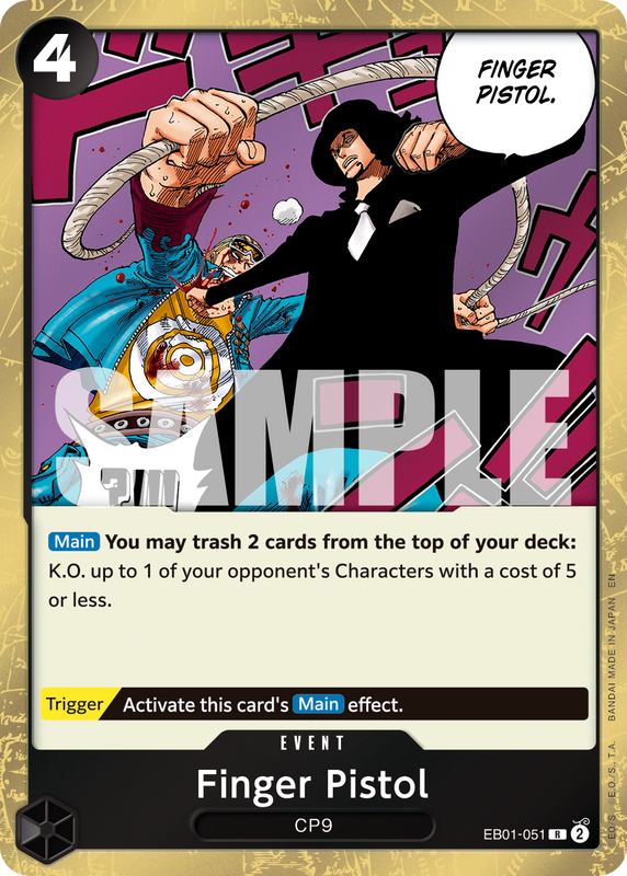 Finger Pistol (Reprint)  PRB02 EB01-051 R