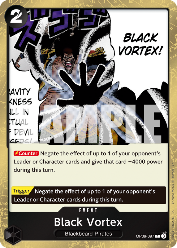 Black Vortex (Pirate Foil)  PRB02 OP09-097 PF C