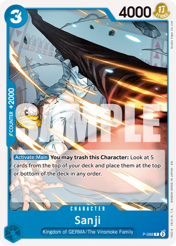 Sanji - P-068 (Reprint)  PRB02 P-068 R P