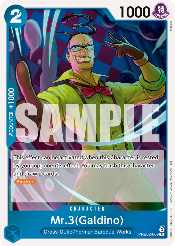 Mr.3(Galdino) - PRB02-009  PRB02 PRB02-009 R