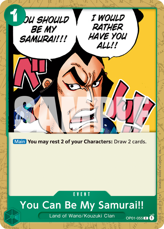 You Can Be My Samurai!! (Reprint)  PRB02 OP01-055 R