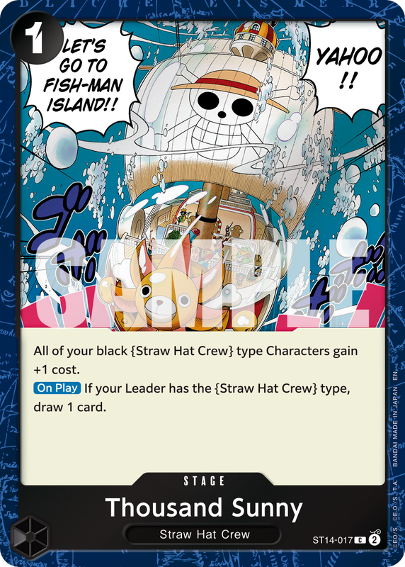 Thousand Sunny (Pirate Foil)  PRB02 ST14-017 PF C