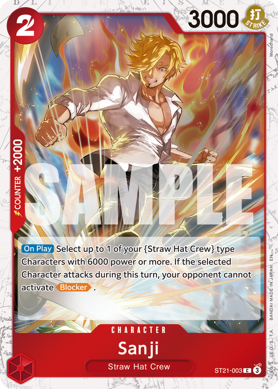 Sanji - ST21-003 (Pirate Foil)  PRB02 ST21-003 PF C