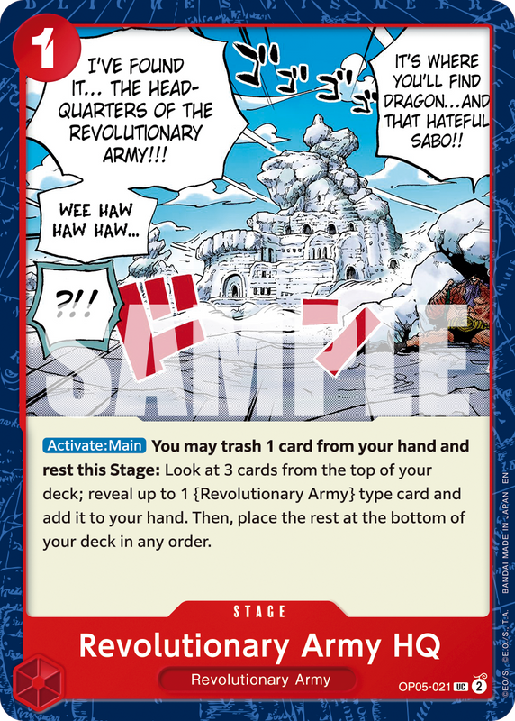 Revolutionary Army HQ (Reprint)  PRB02 OP05-021 R