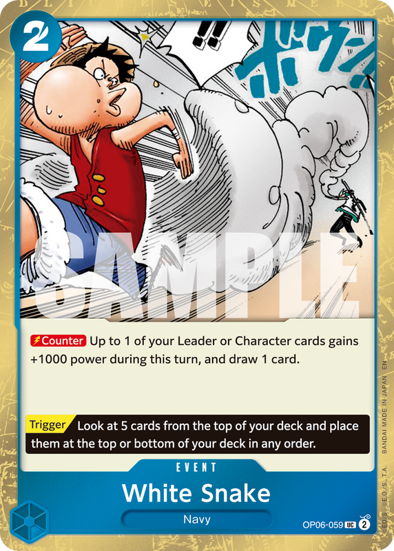 White Snake (Pirate Foil)  PRB02 OP06-059 PF