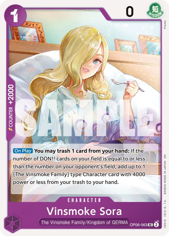 Vinsmoke Sora (Reprint)  PRB02 OP06-063 R