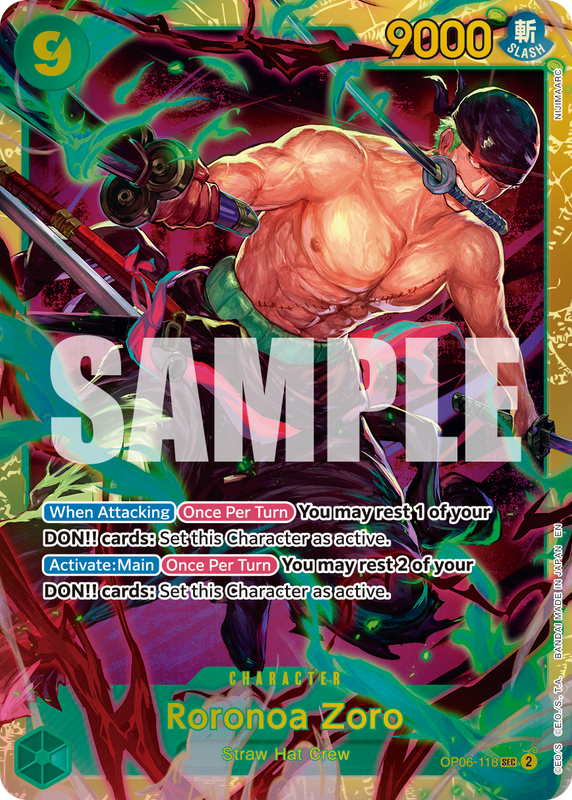 Roronoa Zoro - OP06-118 (Reprint)  PRB02 OP06-118 R