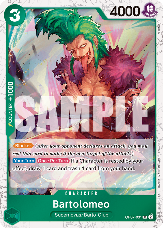 Bartolomeo (Pirate Foil)  PRB02 OP07-031 PF