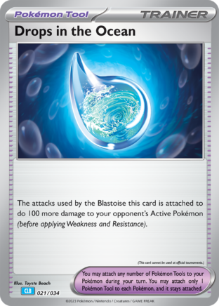 Drops in the Ocean Pokémon Trading Card Game Classic—Blastoise SET-021