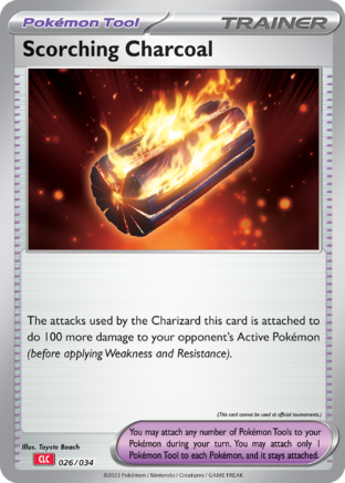 Scorching Charcoal Pokémon Trading Card Game Classic—Charizard SET-026