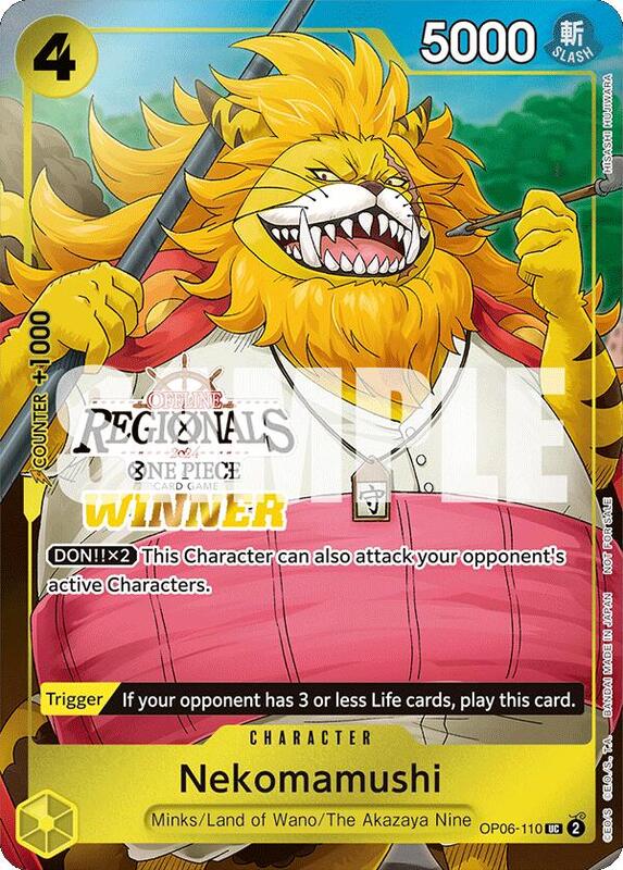Nekomamushi (Offline Regional 2024 Vol. 3) [Winner] , Promo P-OP06-110 (3)