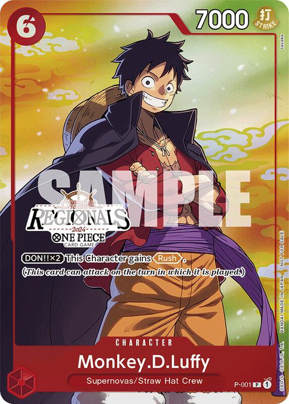Monkey.D.Luffy (001) (Offline Regional 2024 Vol. 2) [Participant] , Promo P-001 (2)