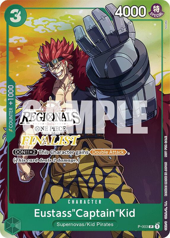 Eustass"Captain"Kid (Offline Regional 2024 Vol. 2) [Finalist] , Promo P-003 (1)