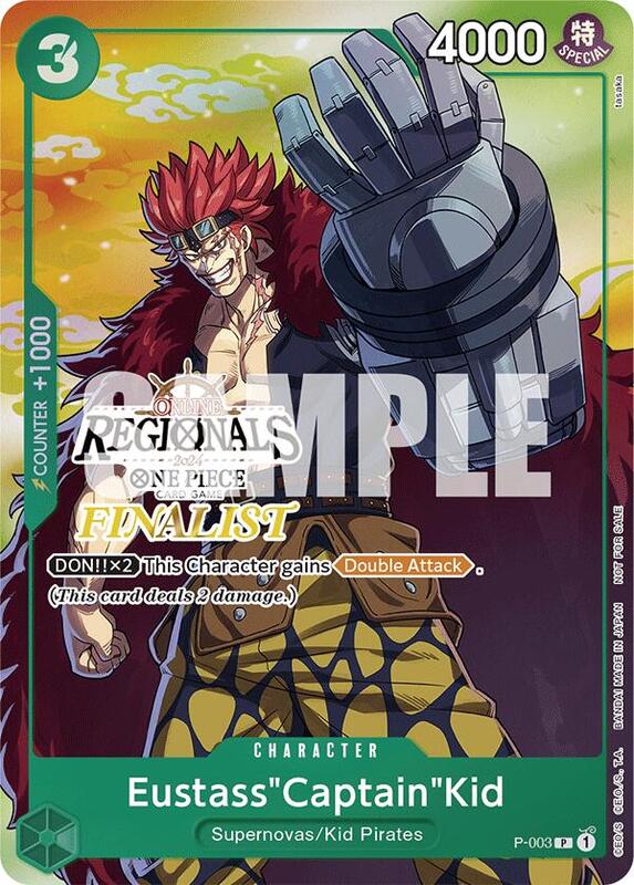 Eustass"Captain"Kid (Online Regional 2024 Vol. 2) [Finalist] , Promo P-003 (3)