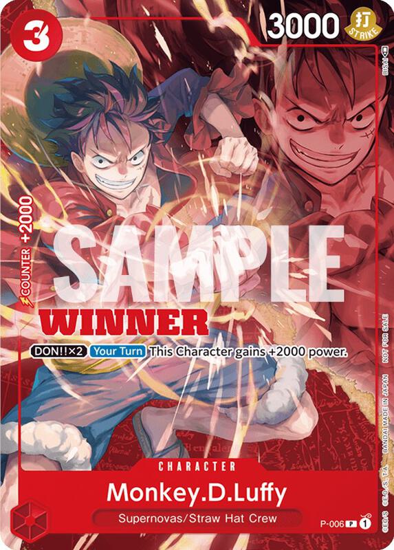 Monkey.D.Luffy - P-006 (Winner Pack Vol. 1) , Promo P-006 (4)