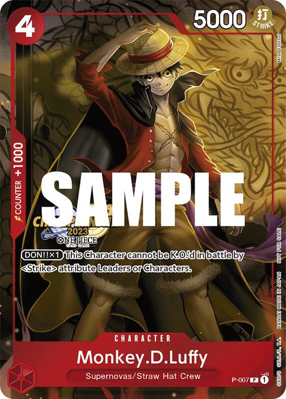 Monkey.D.Luffy (007) (CS 2023 Celebration Pack) , Promo P-007 (1)