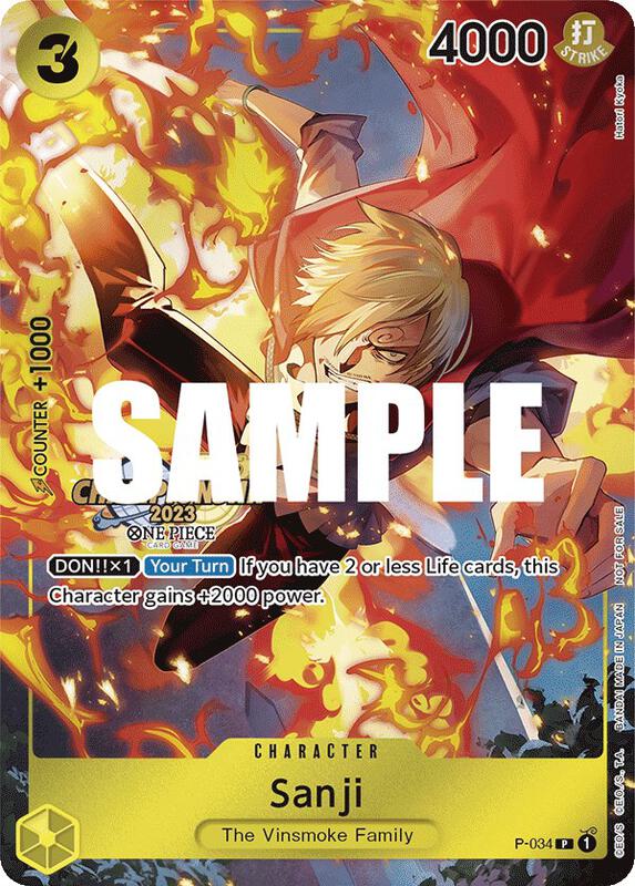 Sanji (CS 2023 Event Pack) , Promo P-034 (1)