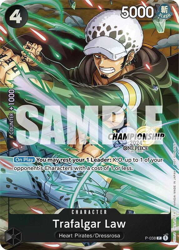 Trafalgar Law - P-038 (CS 2024 Event Pack Finalist) , Promo P-038 (2)