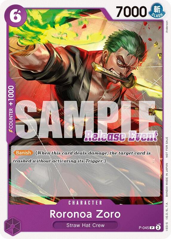 Roronoa Zoro (ST15 - ST20 Release Event Pack) , Promo P-045 (3)