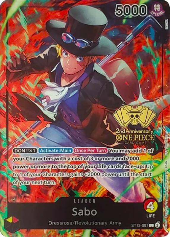Sabo (2nd Anniversary Tournament Winner) , Promo P-ST13-001 (1)
