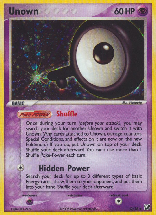 Unown - Unseen Forces SET-Q