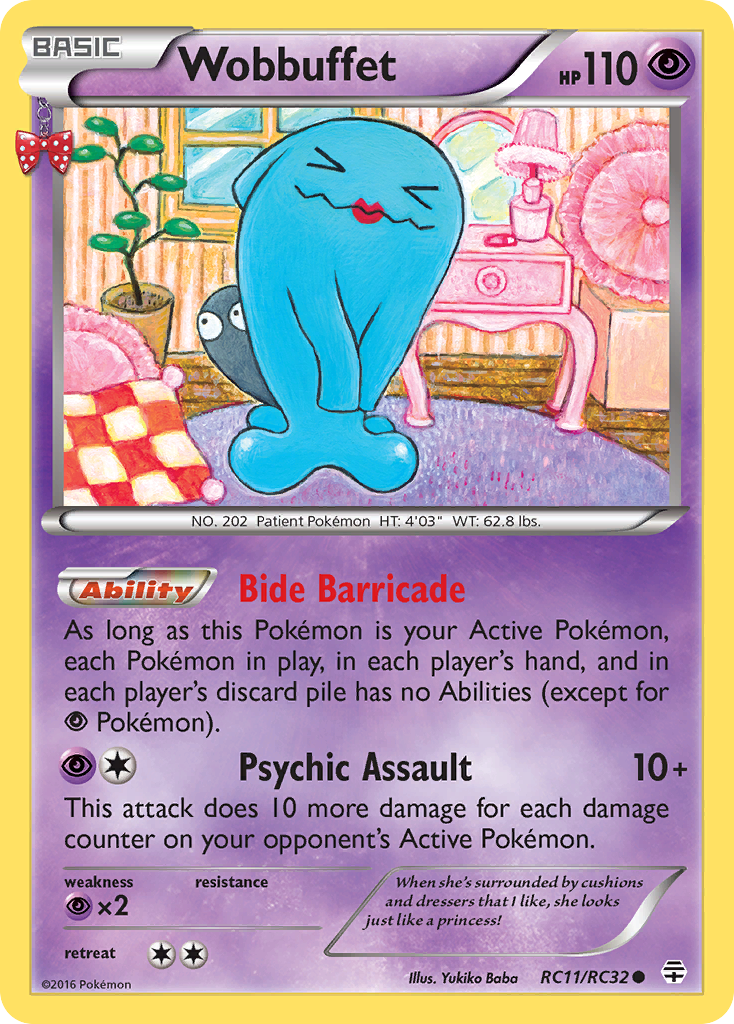 Wobbuffet (Generations SET) (Pokémon) (Basic) (Psychic) (HP: 110) (Common) (PKM Generations SET-88)