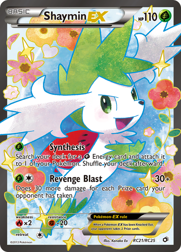 Shaymin-EX - Legendary Treasures SET-RC21