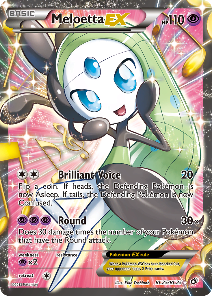 Meloetta-EX - Legendary Treasures SET-RC25