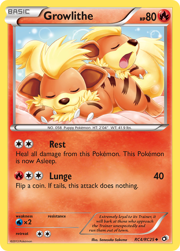 Growlithe - Legendary Treasures SET-RC4