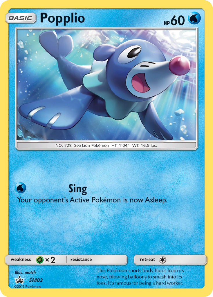Popplio - SM Black Star Promos SET-SM03