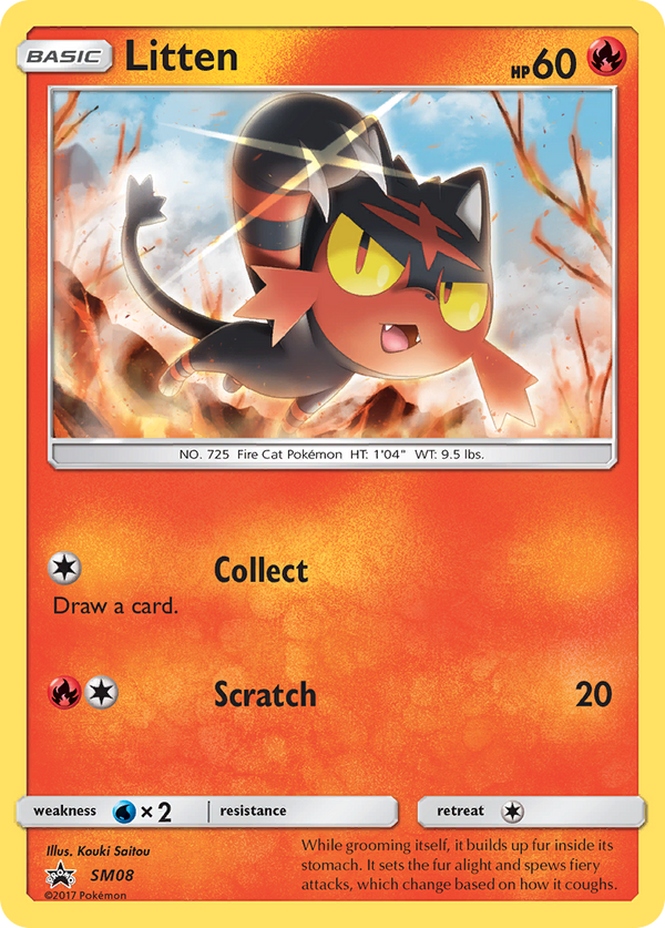 Litten - SM Black Star Promos SET-SM08